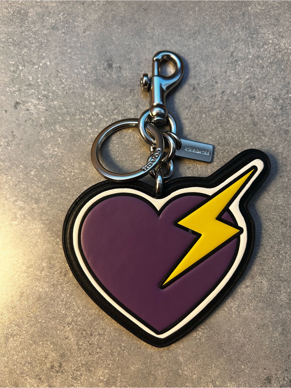 Coach bag charm ( lightning bolt )